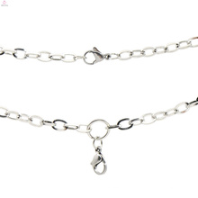 Hommes en acier inoxydable argent collier de caïn, célèbre marque de collier de bijoux en argent